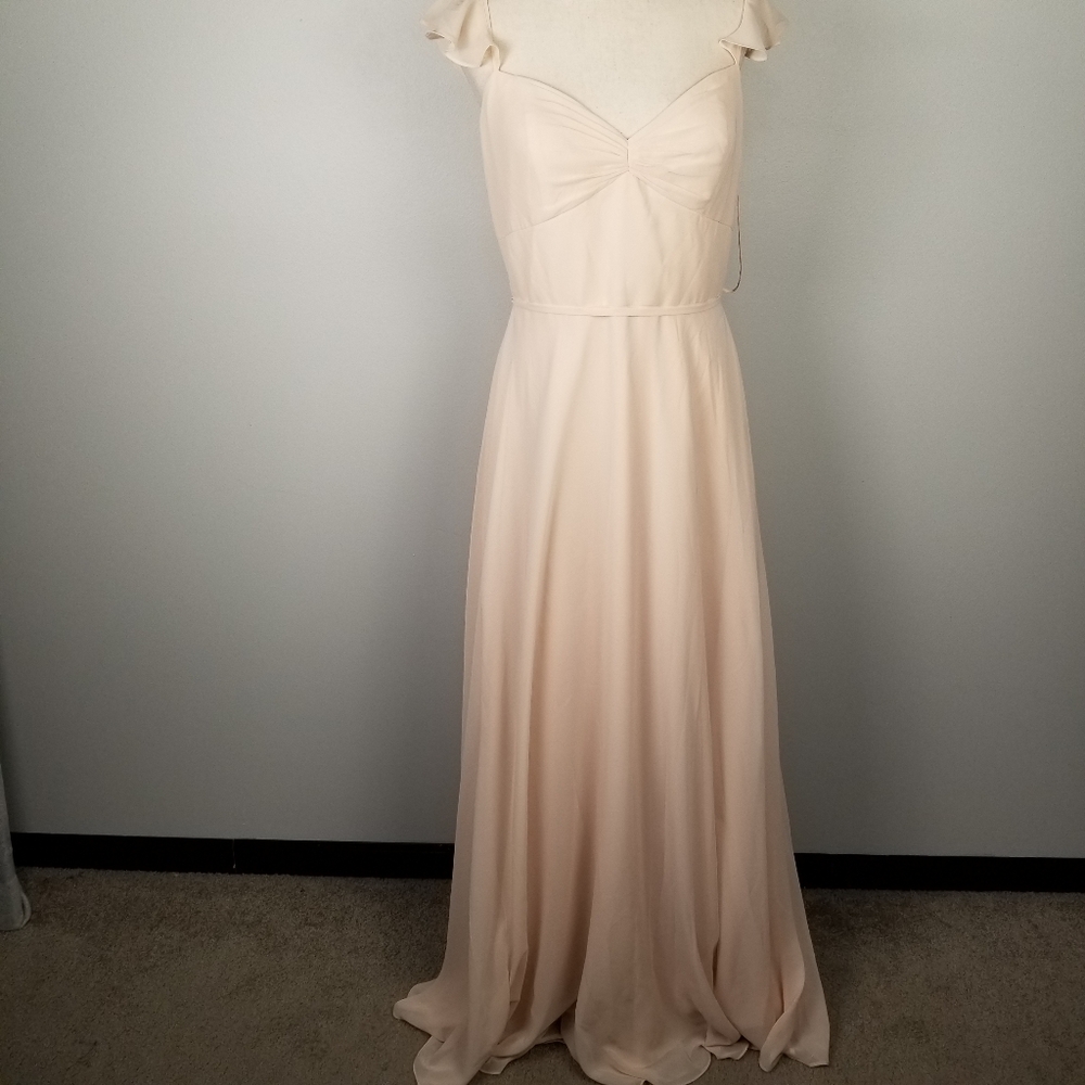 NWT Marchessa Notte Bridesmaid Gown Pink Blush Sz 12